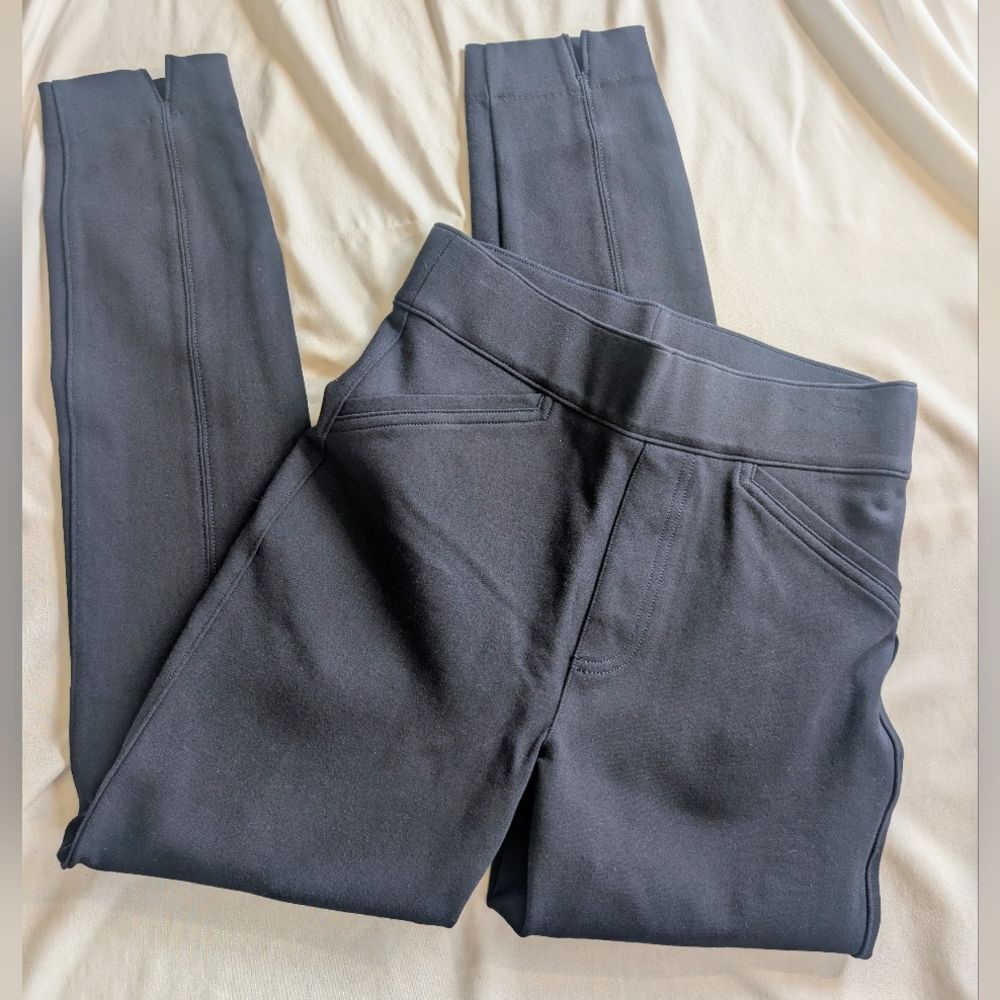 SPANX High-Waist Casual Ponte Leggings - Navy Blue